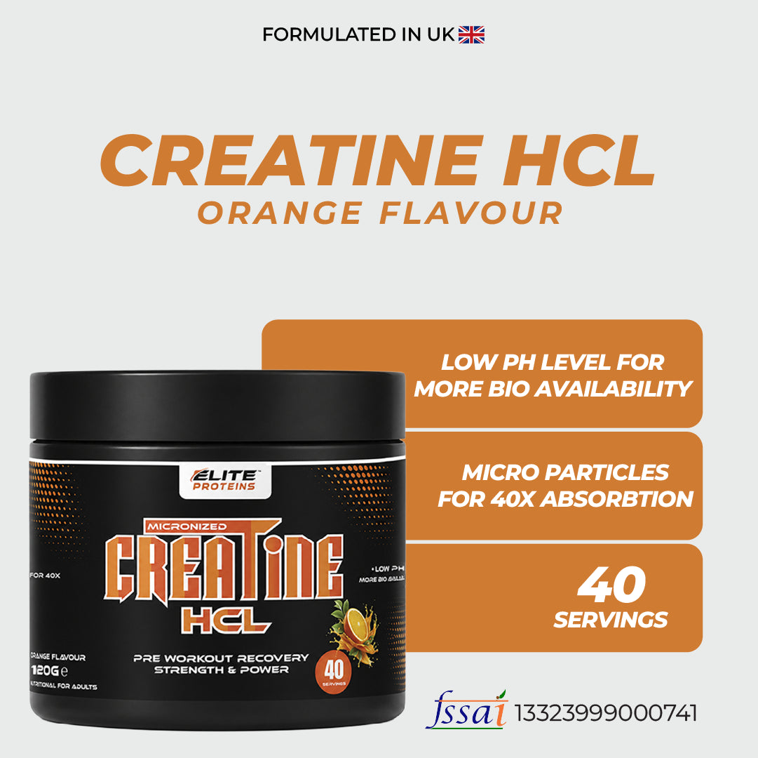 Elite Proteins Micronized Creatine HCL – Power, Strength & Recovery