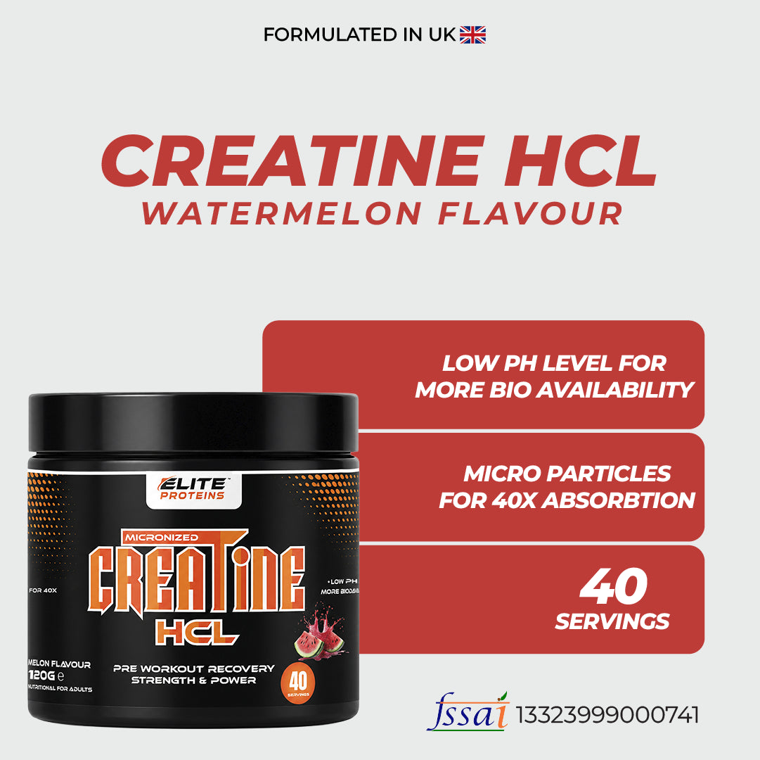 Elite Proteins Micronized Creatine HCL – Power, Strength & Recovery