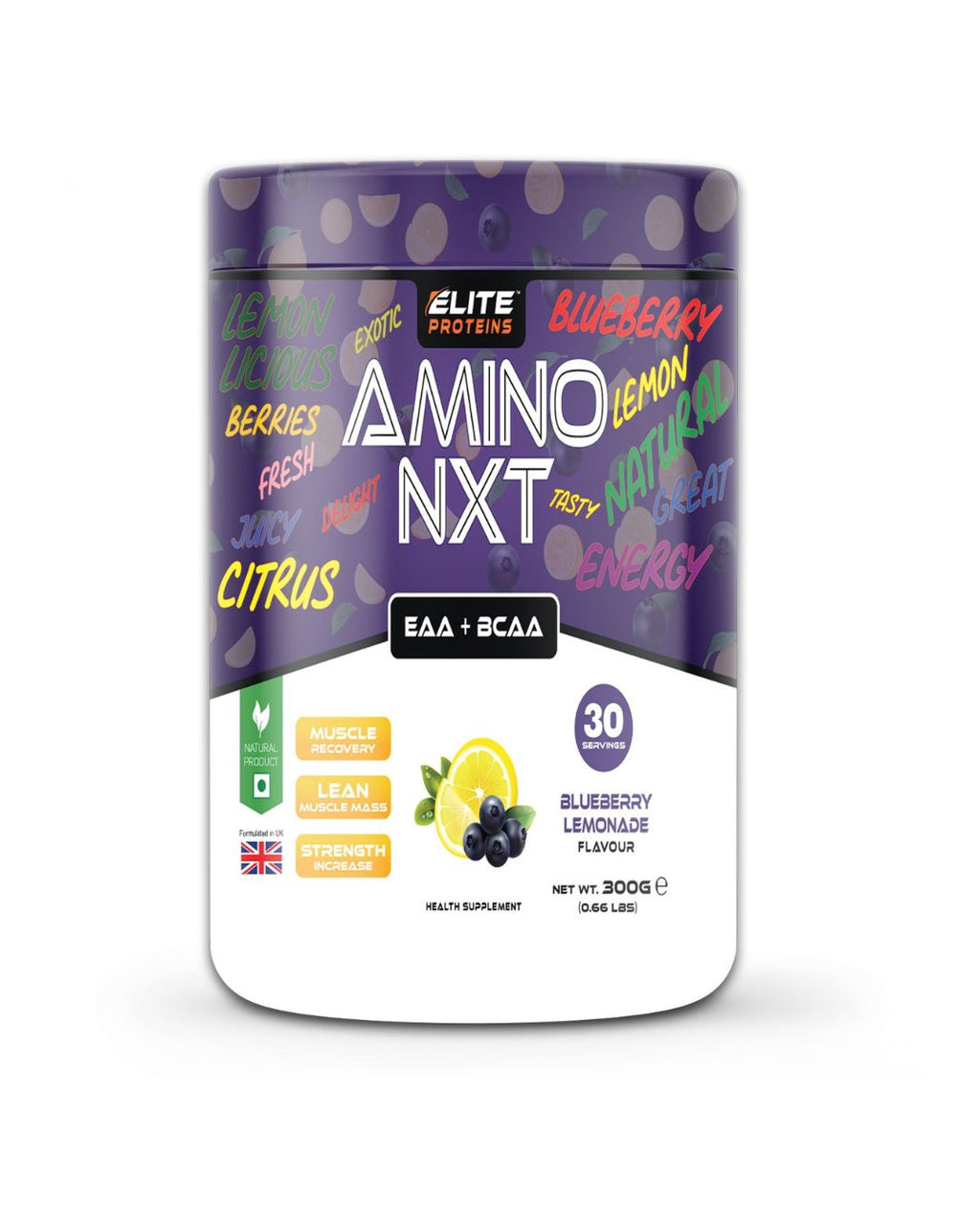 Elite Proteins Amino NXT – EAA + BCAA Recovery Formula