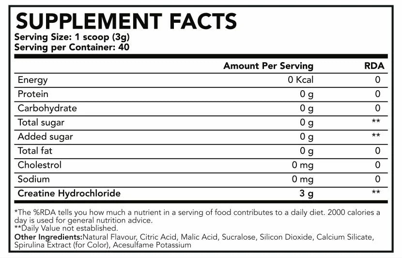 Elite Proteins Micronized Creatine HCL – Power, Strength & Recovery