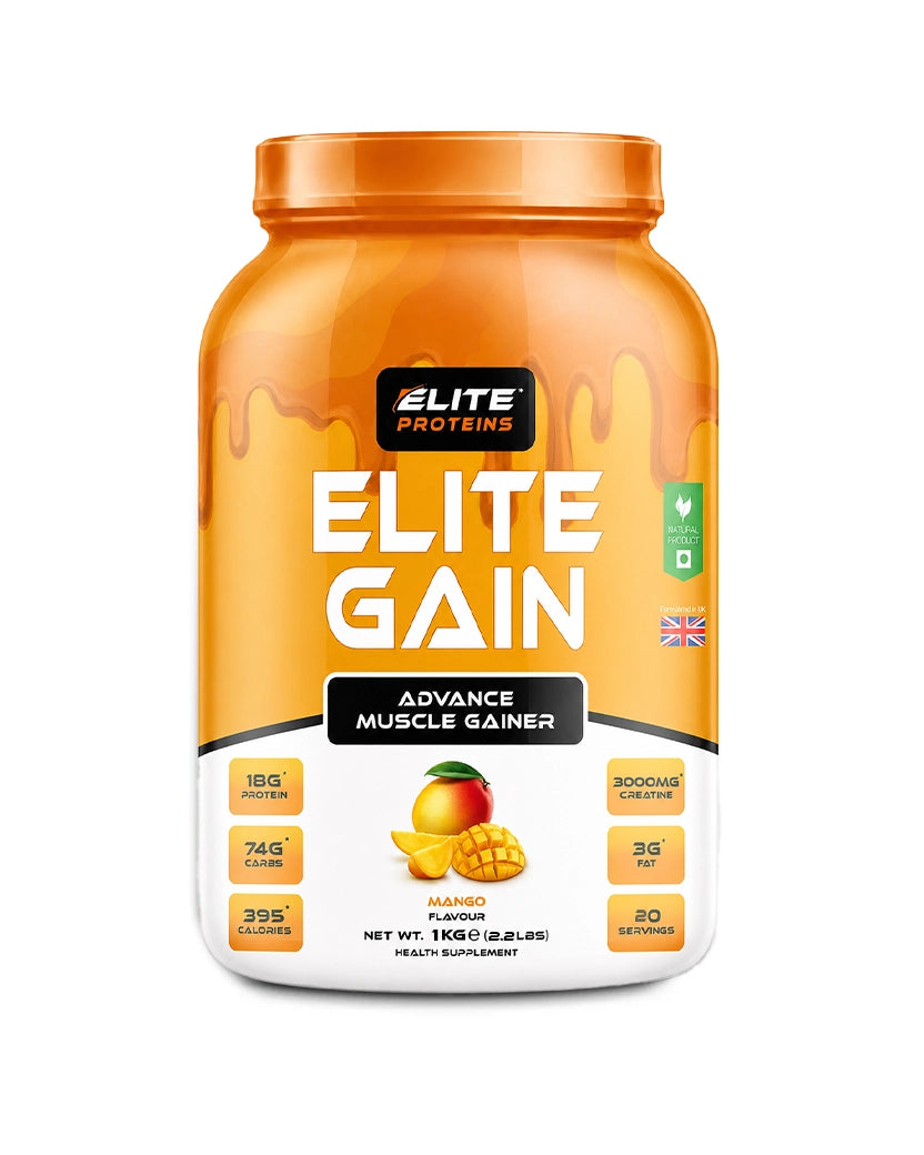 Elite Proteins Elite Gain – Advanced Muscle Gainer for Size, Strength & Recovery