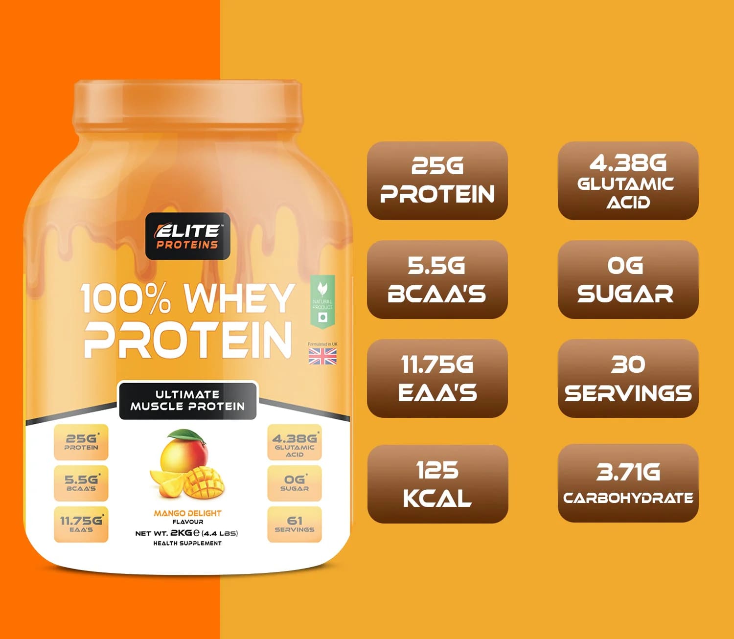 Elite Proteins 100% Whey Protein – Ultimate Muscle Protein