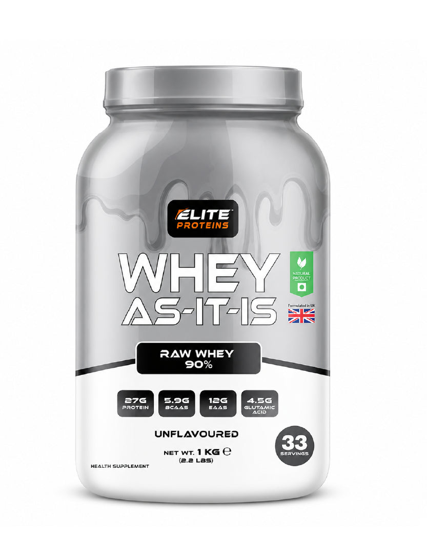Elite Proteins Whey AS-IT-IS 90% – Unflavoured Raw Whey