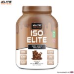 iso elite 100% whey isolate proteins powder in cafe latte flavour