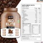whey isolate proteins powder in cafe latte flavour
