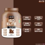 iso elite proteins powder in cafe latte flavour