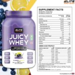 juicy whey proteins powder in blueberry flavour