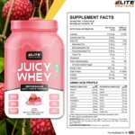 juicy whey proteins powder in litchi flavour
