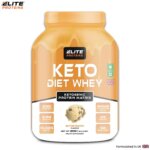 keto diet whey proteins powder in butter scotch flavour