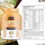 keto diet whey proteins powder in butter scotch flavour