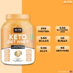 keto diet whey proteins powder in butter scotch flavour