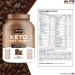 keto diet whey proteins powder in cafe latte flavour