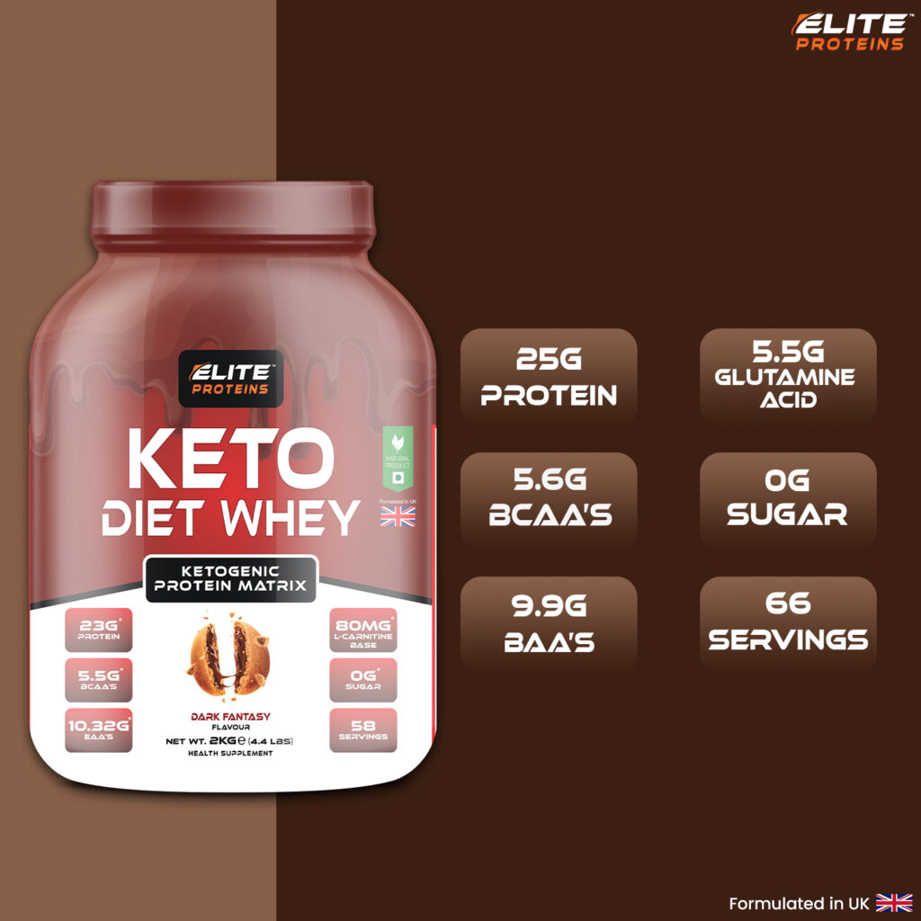keto diet whey proteins powder in dark fantasy flavour